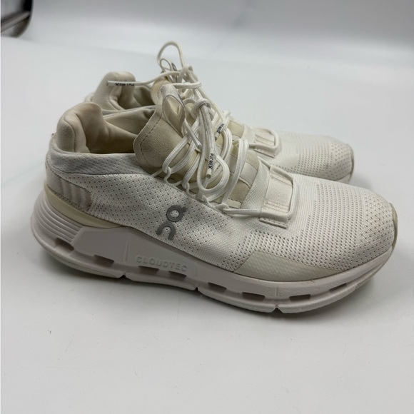 On Cloud Running Nova Sneakers Woman Size 6 White Ivory - Picture 3 of 6